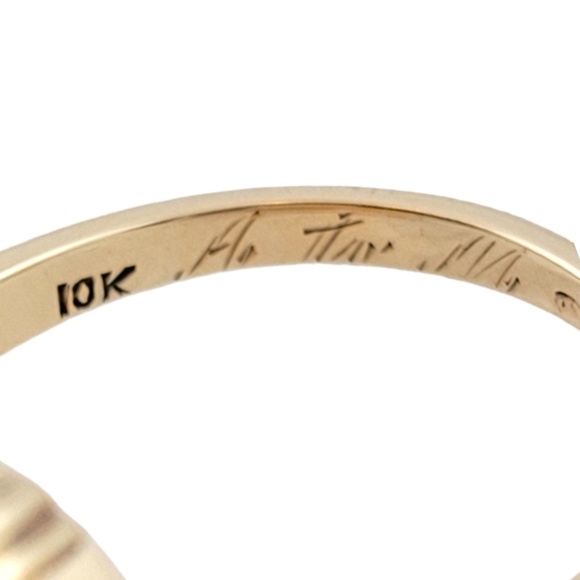 10K Yellow Gold Cameo Ring Size 6 #16155 - Picture 5 of 8